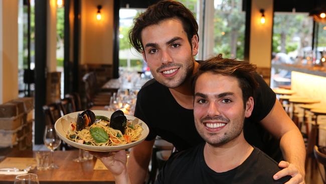 Gemelli's new restaurant at Sorrento. Owners Alec and James Carney. Picture Glenn Hampson