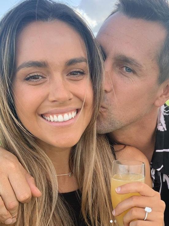 Newcastle Knights captain Mitchell Pearce and Kristin Scott are engaged.