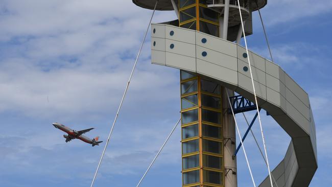 Sydney Airport’s air traffic control tower. Picture: AAP