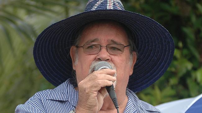 Councillor Ian Rule addresses the crowd at the Flying Fish Point CWA breakfast in 2012. Mr Rule died on June 25, 2022.