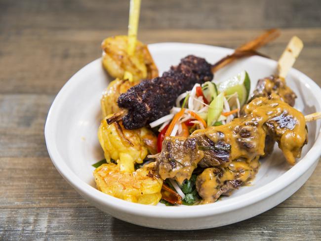 Thai Skewers will be a hit at the Street Food Kitchen. Picture: Troy Snook