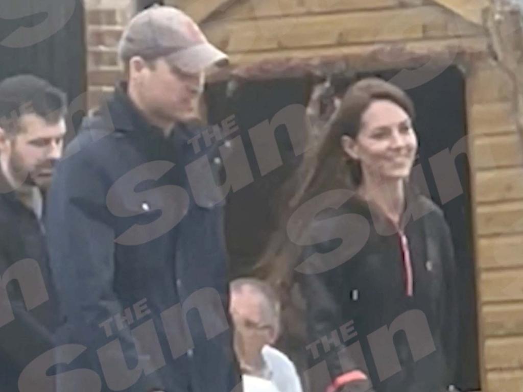 Kate Middleton visiting a local farm shop with Prince William. Picture: MEGA