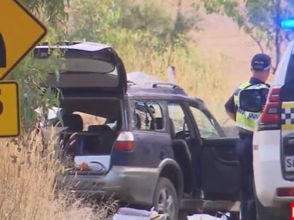 Emergency crews have raced to Williamstown where a man and woman have been critically injured in a horror crash Picture: 7News