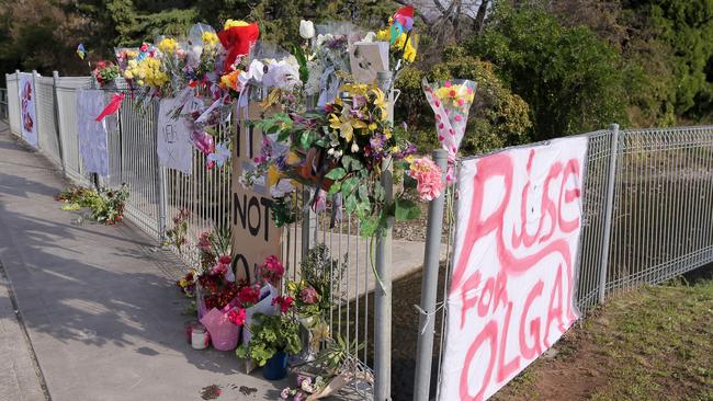 Memorial for Olga Neubert who was shot on the corner of Risdon and Albert rd in the New Town/Moonah area. On the 14/05/2015