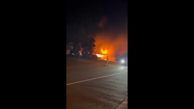 Three people escape big blaze at Bundamba