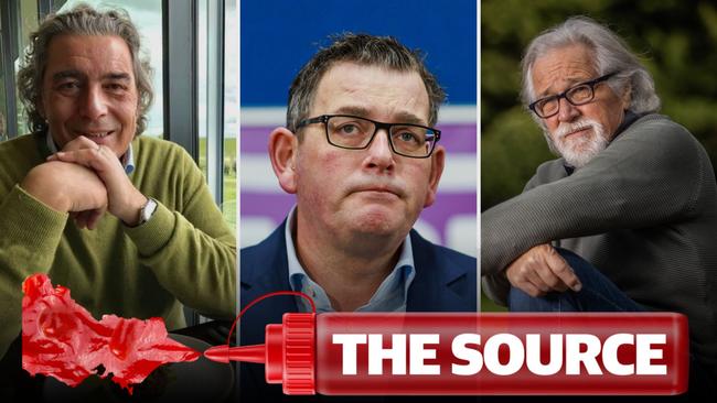 Il Globo’s Riccardo Schirru (left) has snared a rare interview with Daniel Andrews but 3AW’s Neil Mitchell is still waiting.