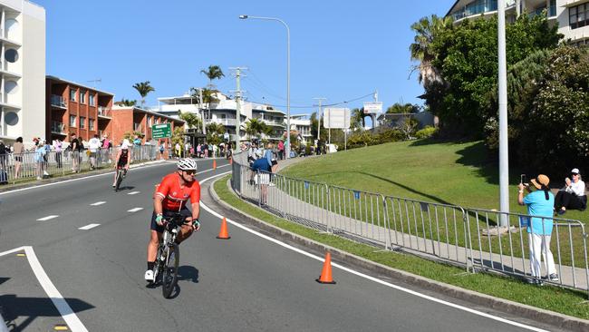 Athletes at the Sunshine Coast Ironman 70.3 2023.