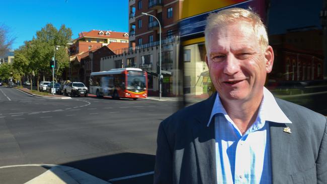 Adelaide City Council candidate Franz Knoll pushed for free transport inside the CBD. Picture: AAP/Brenton Edwards