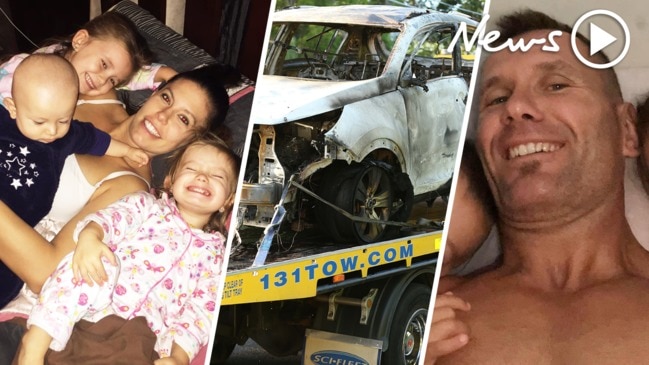 Brisbane car fire: 'Monster' dad sets entire family alight