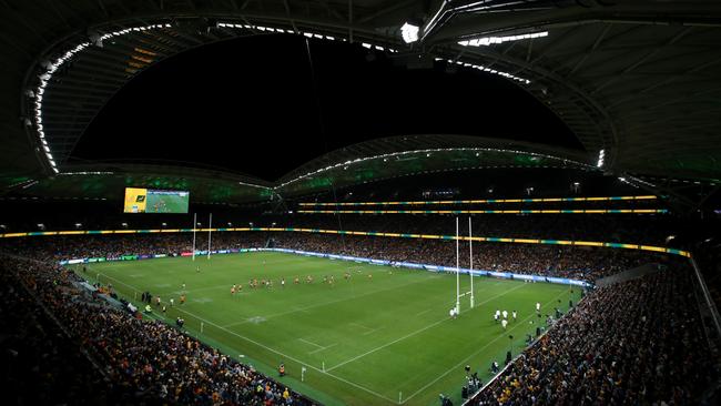 The Wallabies and South Africa played the first rugby union match at the new Allianz Stadium. Picture: Jason McCawley/Getty Images