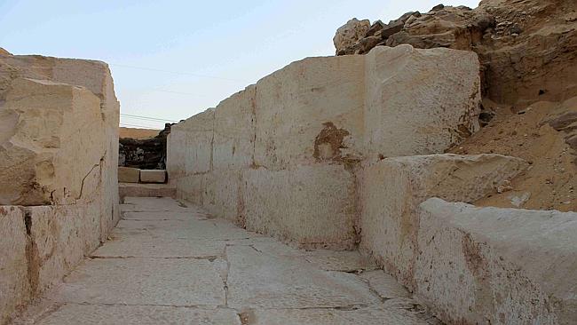 The entrance passage of the tomb of the Pharaonic King Sobekhotep I in south Abydos in Upper Egypt. AFP /EGYPTIAN MINISTRY OF ANTIQUITIES