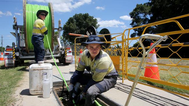 NBN Co made connections available to more than 2.8 million premises during the last financial year. Picture: Chris Higgins