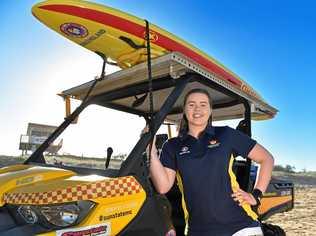 ON PATROL: Kirralee Barnard is representing Marcoola SLSC as the Summer Surf Ambassador. Picture: Patrick Woods