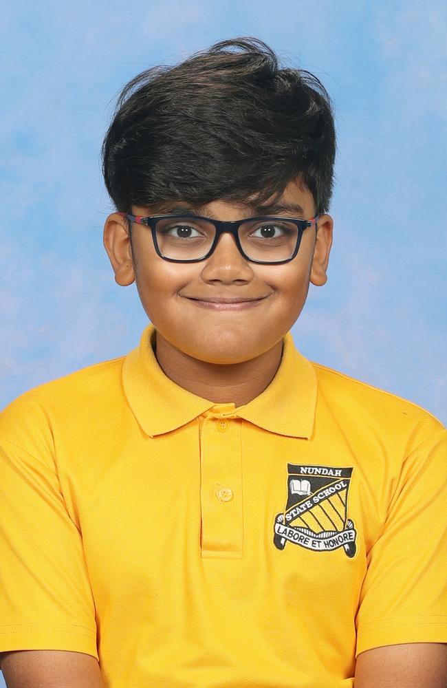 Raieed Almus, 2024 Nundah State School captain, Picture: Contributed