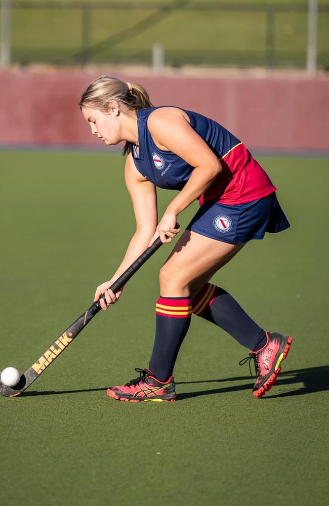 Brisbane State High Open hockey action.