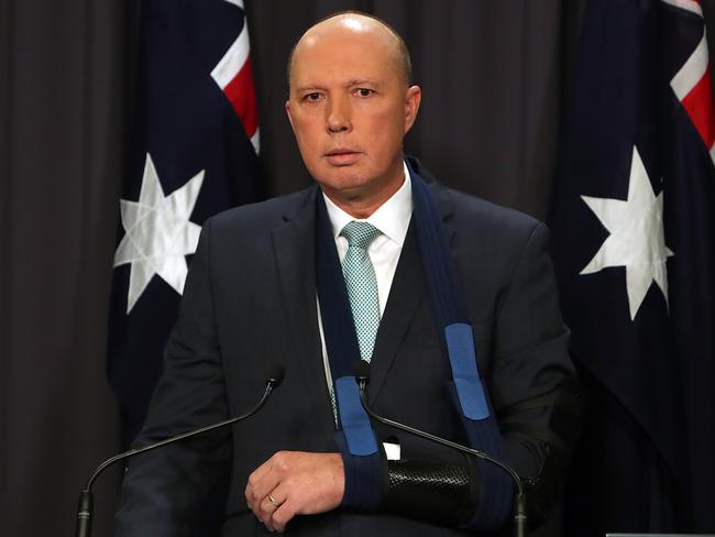 Battle-scarred. Home Affairs Minister Peter Dutton in December.