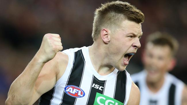 Jordan De Goey’s matchwinning ability makes him a walk-up starter for the All-Australian squad, according to Jon Ralph. Picture: Michael Klein