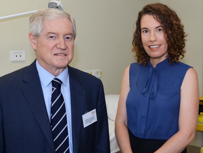 Professor Ian Bennett with patient Tahnee Brown