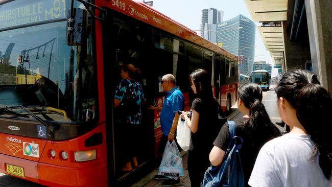 The woman boarded a bus at Parramatta and disembarked at Merrylands. Picture: Angelo Velardo