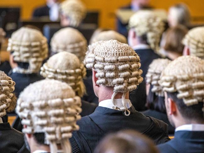 MAROON MOMENT Barristers at the valedictory ceremony at QEII Courts of Law for the retirement of The Honourable Chief Justice Catherine Holmes AC., Friday, March 18, 2022 - Picture: Richard Walker