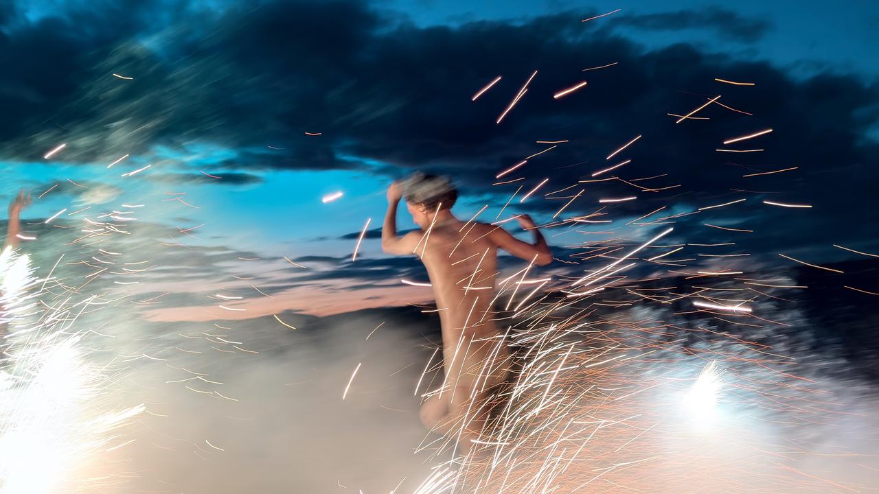 The dramatic photographic style: Shot on iPhone 16 Pro Max by Ryan McGinley.