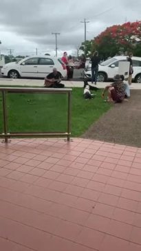 Peaceful protest at Gympie Magistrates Court