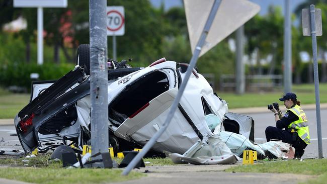 A police officer at the scene. PICTURE: MATT TAYLOR