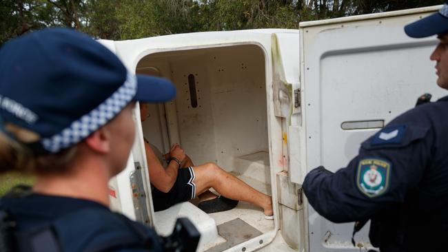 Hundreds were arrested in the statewide blitz. Picture: Max Mason-Hubers