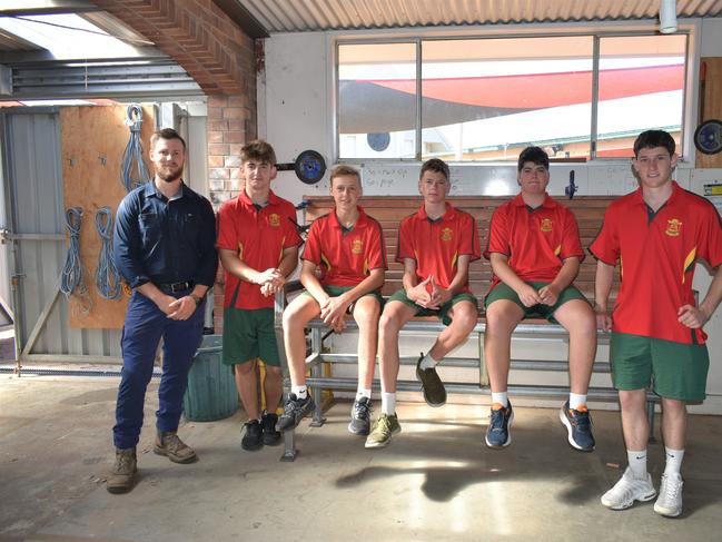 St Josephs School Stanthorpe will showcase their bench work as part of the streetscape project. Photo: SDRC