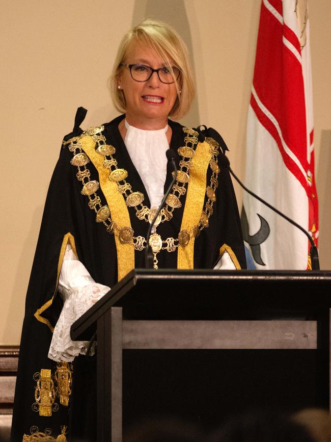 City of Melbourne Lord Mayor Sally Capp is recontesting the position. Picture: Sarah Matray