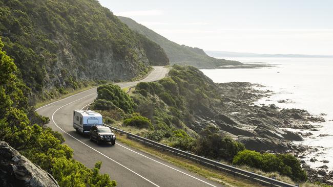 The Great Ocean Road outside Lorne, Victoria.