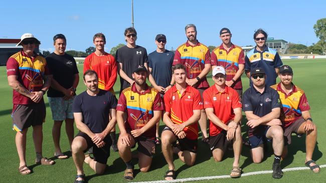 The North Queensland open men's cricket team, which will take on their southern counterparts in a three-game series this weekend. Photo: Cricket North Queensland Facebook page