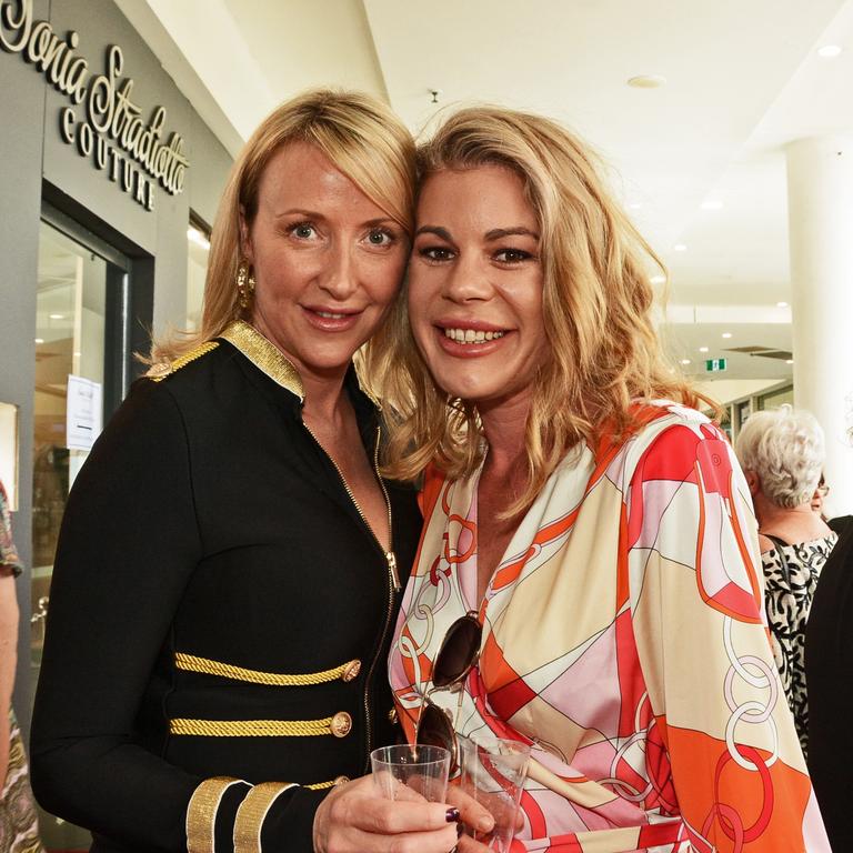 Hayley Birtles-Eades and Natalie Willacy at opening of Sonia Stradiotto Couture store, Marina Mirage. Picture: Regina King