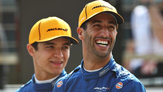 Daniel Ricciardo is looking good early in testing. (Photo by Joe Portlock/Getty Images)