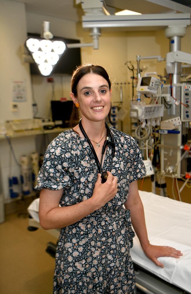 Dr Lisa Altmann has started the next step in her medical career as an intern for the Townsville Hospital and Health Service. Picture: Evan Morgan