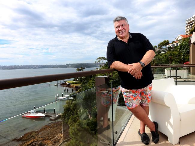 John Symond at his home in Point Piper. He is spending Christmas at home this year.