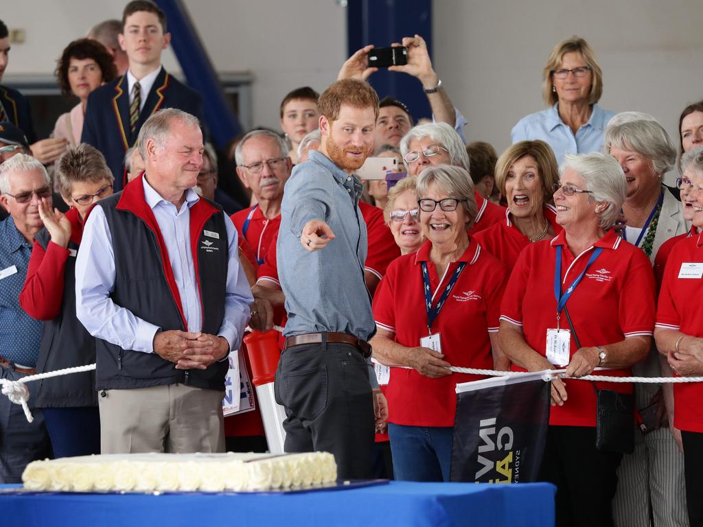 Prince Harry on the charm offensive. Picture: Matrix Media Group.