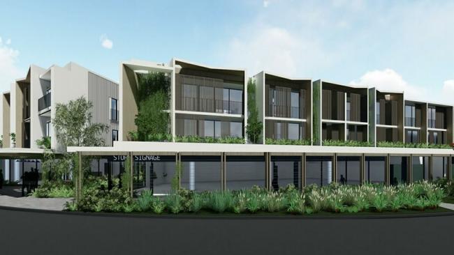 An artist's impression of a proposed mixed use development at 139 Jonson Street, Byron Bay.