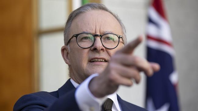 Prime Minister Anthony Albanese on Tuesday. Picture: NCA NewsWire / Gary Ramage