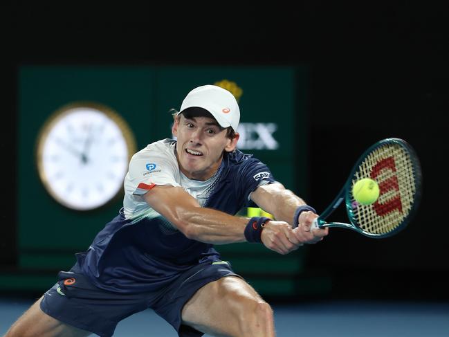 Alex de Minaur has his mobility back on the court. Picture: Mark Stewart