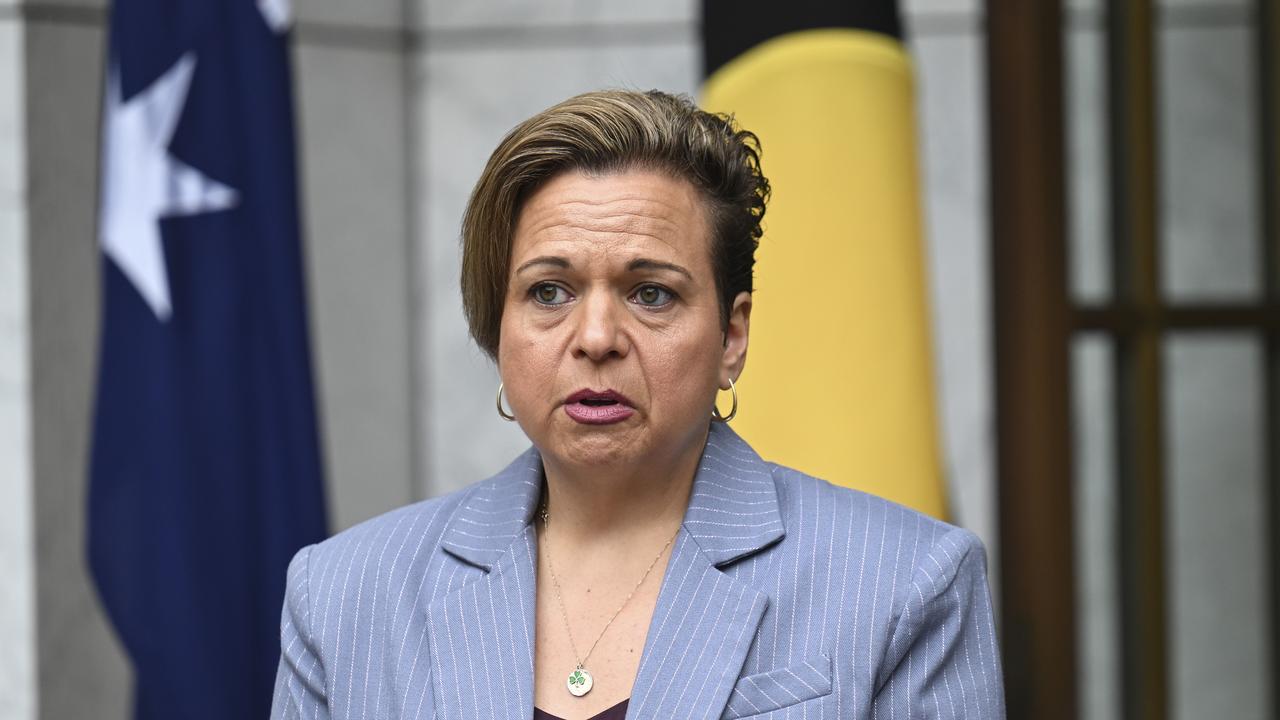 Communications Minister Michelle Rowland says social media companies will have a year to implement the age restriction. Picture: NewsWire / Martin Ollman