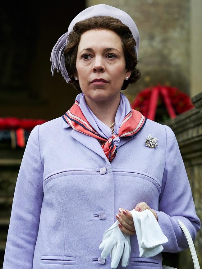 Olivia Colman as Her Majesty.