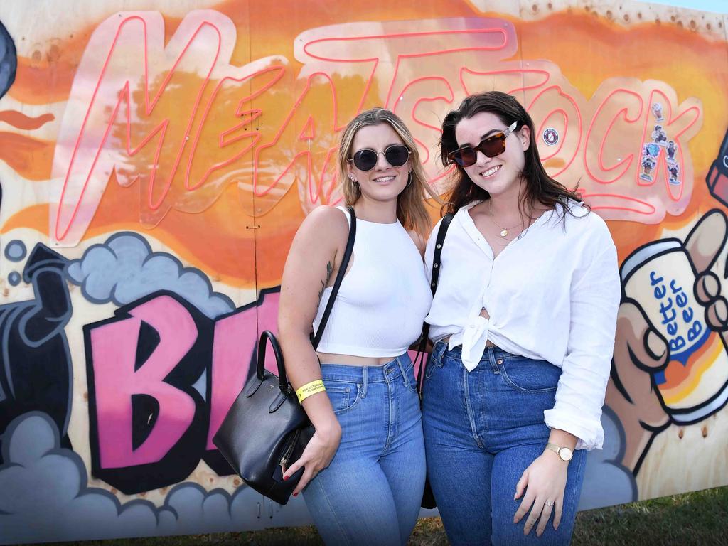 Alyssa Myers and Amber Collins at Meatstock, Toowoomba Showgrounds. Picture: Patrick Woods.