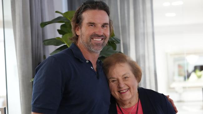 Pat Rafter with his mum Jocelyn.