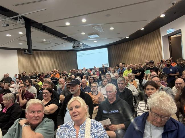 The crowd at Tuesday night’s City of Casey council meeting. Picture: Facebook