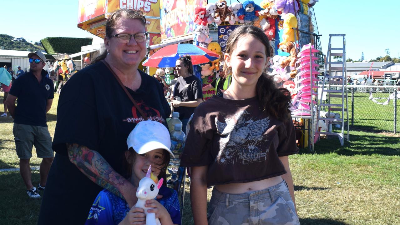 The Kinsey family at the Yeppoon Show on Sunday. Picture: Aden Stokes
