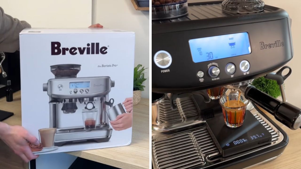 Last chance to score big on Breville, Nespresso, De'Longhi and more. Picture: TikTok/@noahsterncoffee.