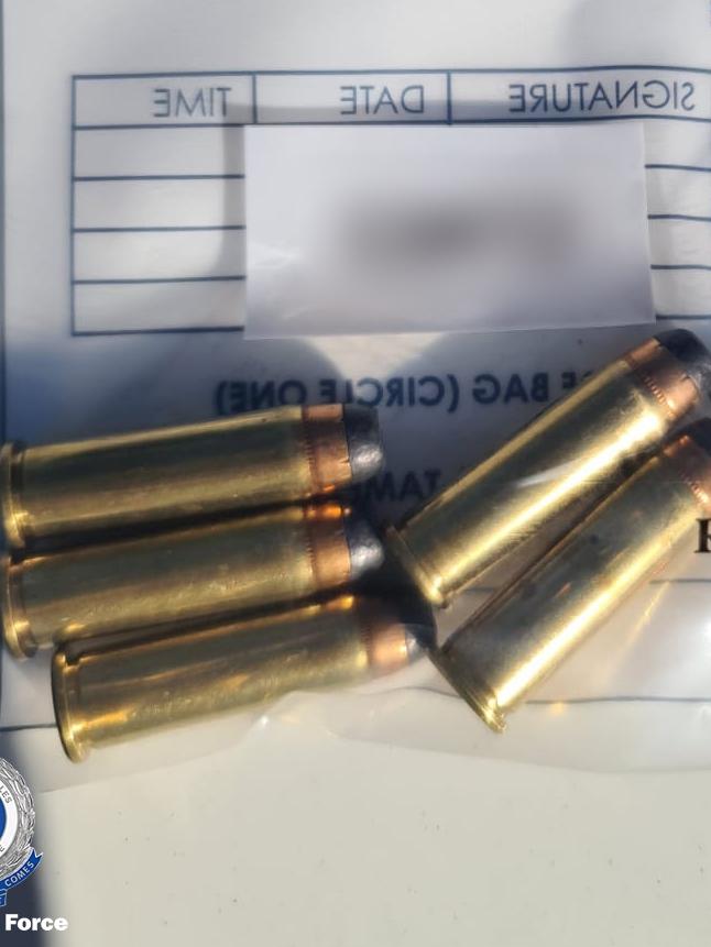 Illegal ammunition allegedly found in Mr Taualupe’s car following his arrest at Parklea jail in April. Picture: NSW Police