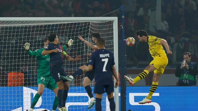 The moment Dortmund went ahead. (Photo by Odd ANDERSEN / AFP)