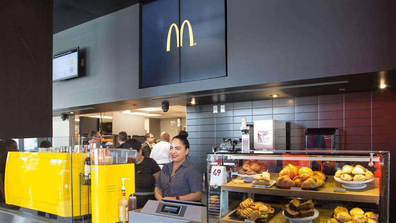 McDonalds front counter. Picture: McDonalds